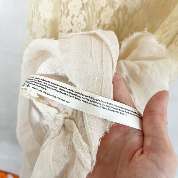 Free People FP One Violette Slip Dress Lace Cream Boho Indie - Size Small - Picture 4 of 6